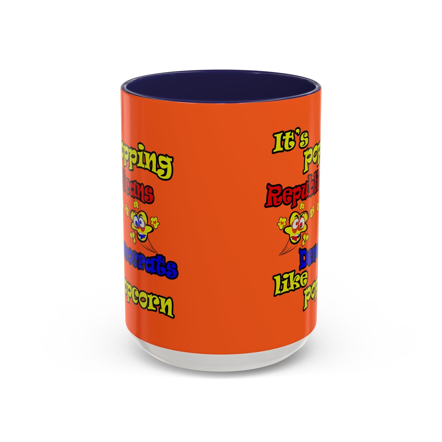 popping like popcorn - Accent Mug (orange)