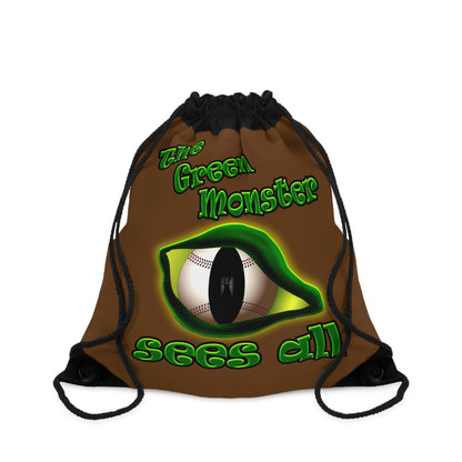 green monster - Drawstring Bag (brown)