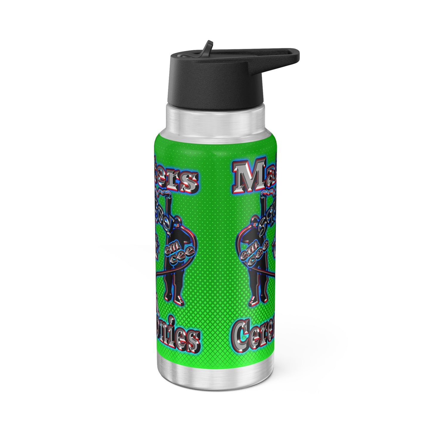 em cee squared - Gator Tumbler, 32oz (logo green)