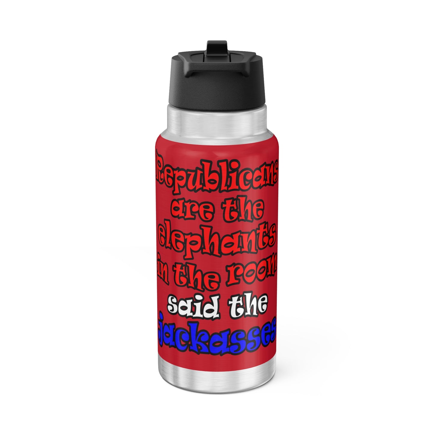 donkeys and elephants - Gator Tumbler, 32oz (dark red)