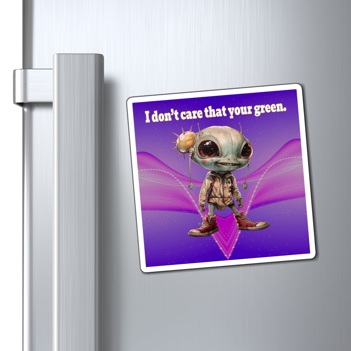 I don't care that your green - Magnets - (purple-pink wave)