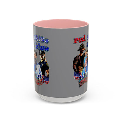 rw&b lives matter - Accent Mug (grey)
