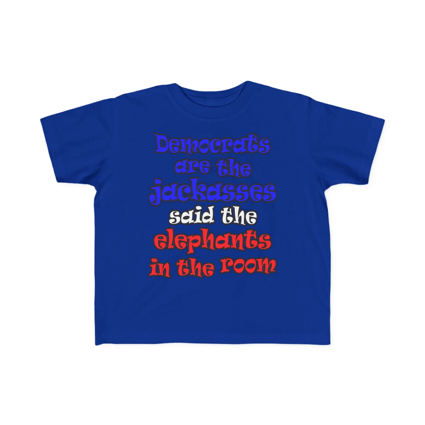donkeys and elephants - Toddler's Fine Jersey Tee