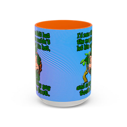 turtle race - Accent Mug (light blue-purple wave)