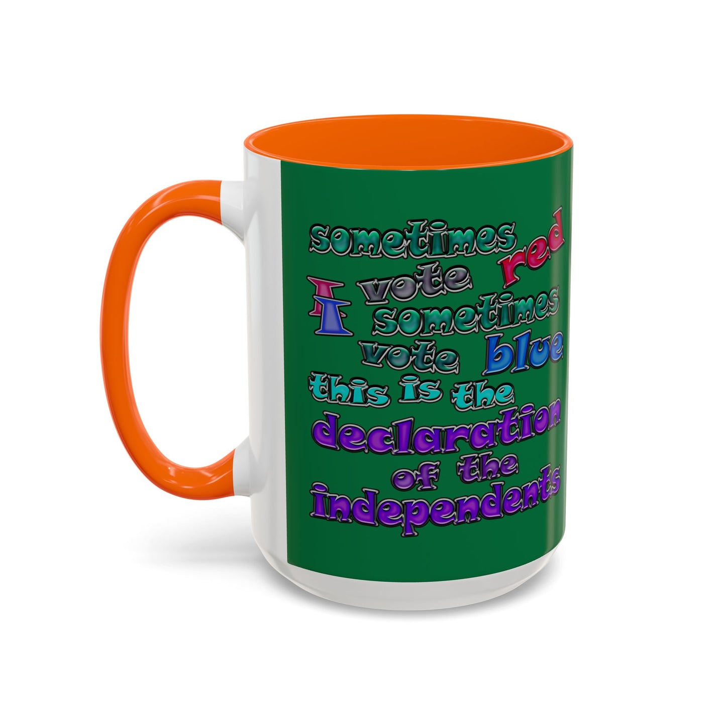 declaration of the independents - Accent Mug (dark green)