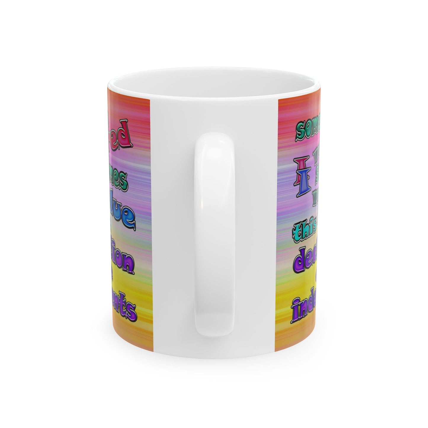 declaration of the independents - White Mug (color blur)