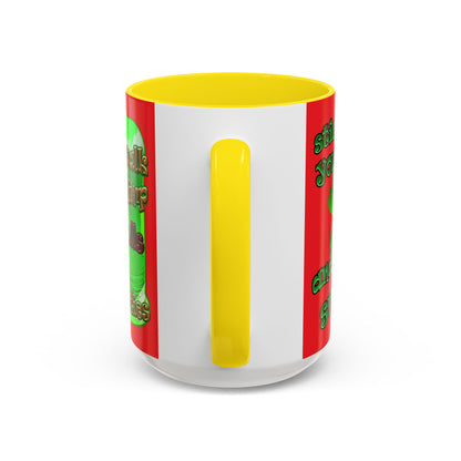 celtics logo - Accent Mug (red)