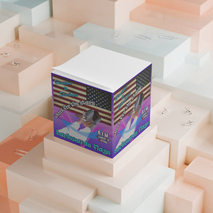 shoot for the stars - note cube (purple-pink wave)