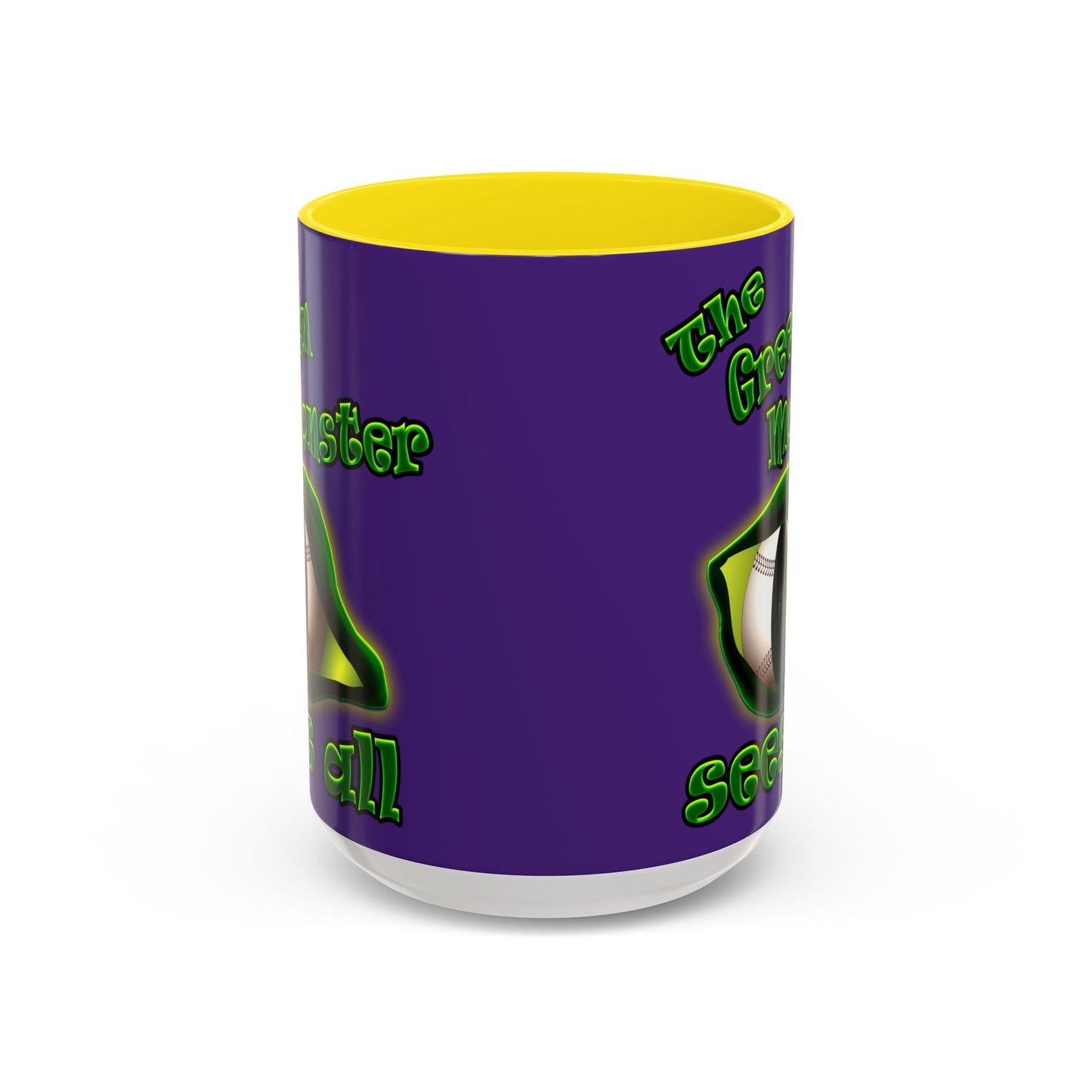 green monster - Accent Mug (purple)