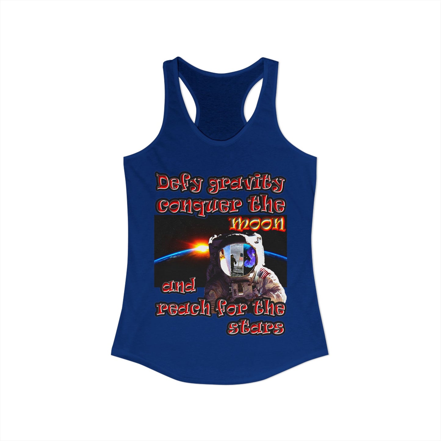 defy conquer reach - Women's Ideal Racerback Tank