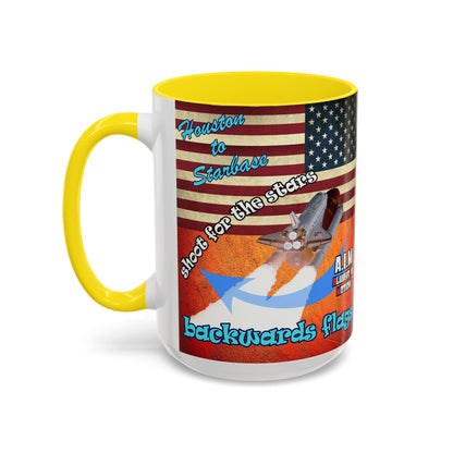 shoot for the stars - Accent Mug (burnt orange)