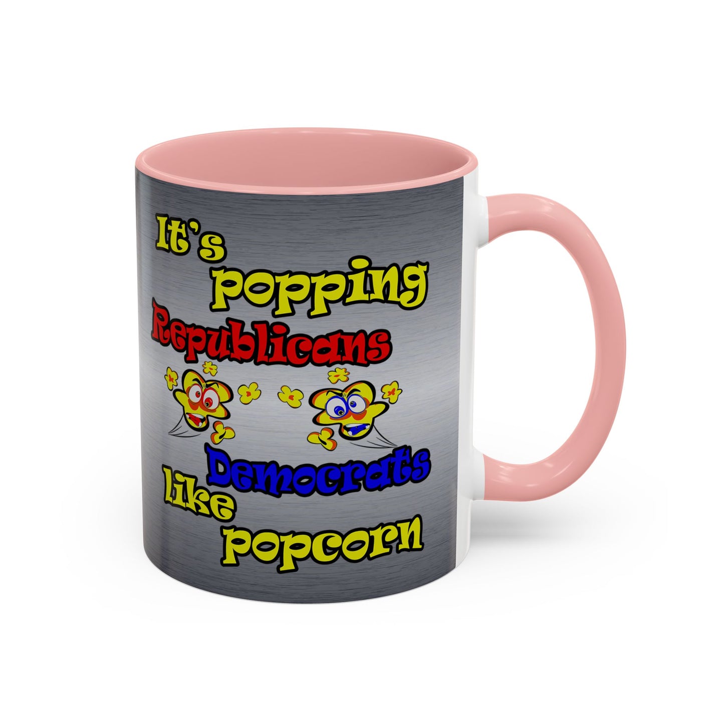 popping like popcorn - Accent Mug (brushed nickel)