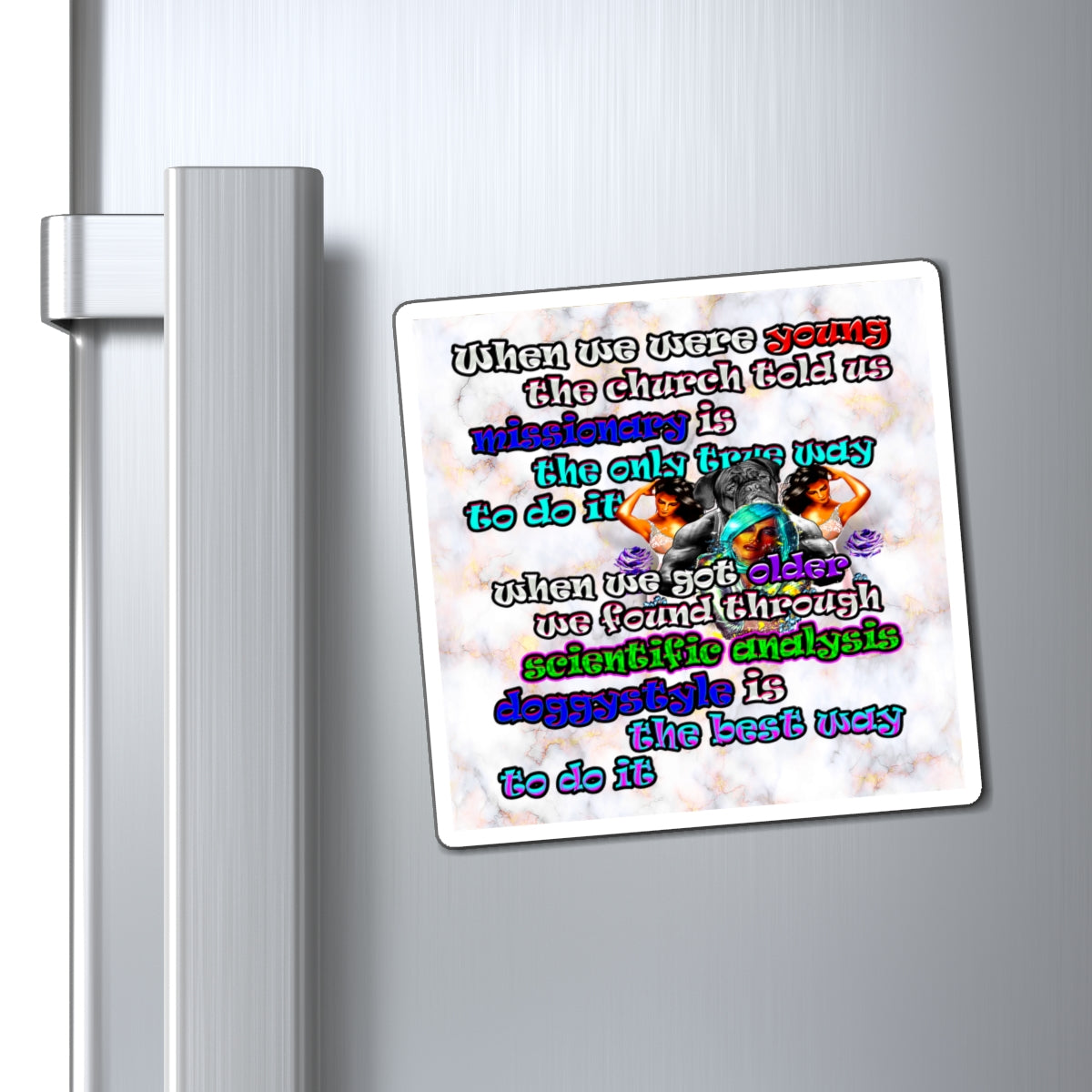 doggystyle - Magnets - (white marble)