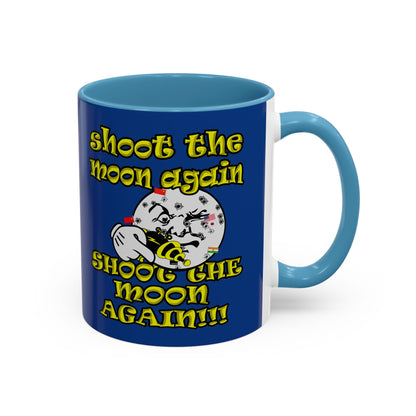 shoot the moon again - Accent Mug (dark blue)