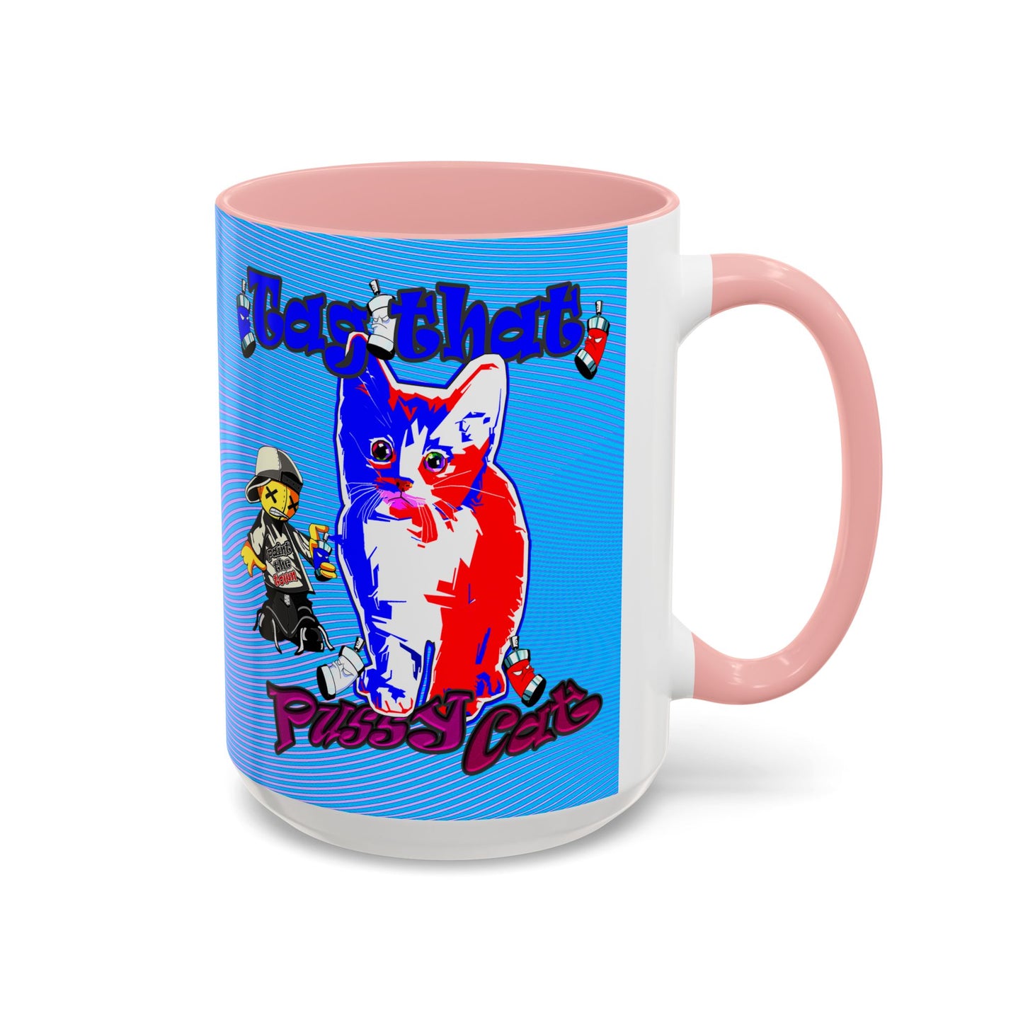 tag that - Accent Mug (light blue-purple wave)