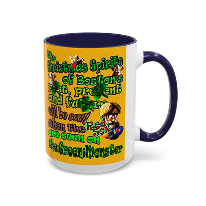 christmas spirits of boston - Accent Mug (yellow)