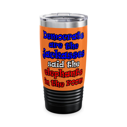 donkeys and elephants - Ringneck Tumbler, 20oz (crusta)