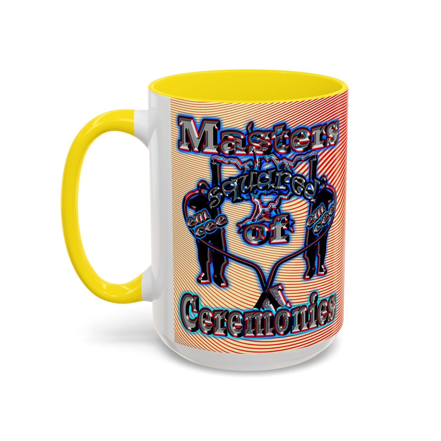 em cee squared - Accent Mug (yellow-orange wave)