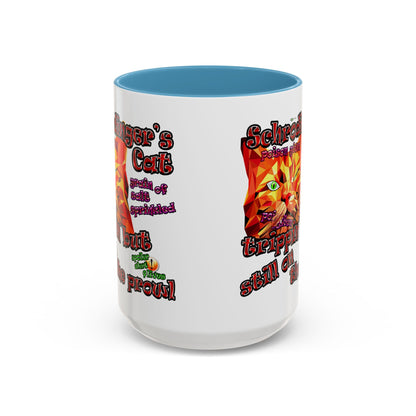 schrodinger's cat - Accent Mug (white)