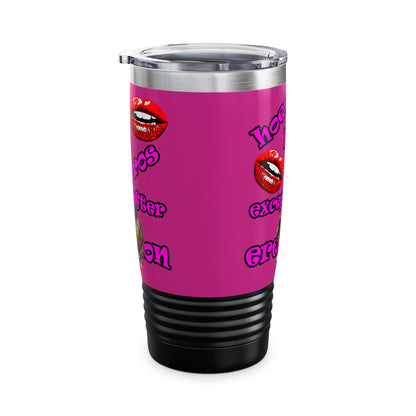 hoes b4 bros - Ringneck Tumbler, 20oz (pink)