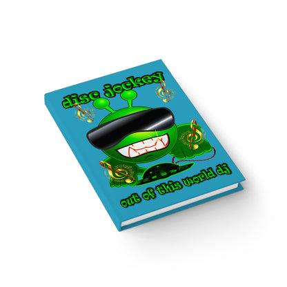 disc jockey - journal-blank (turquoise)