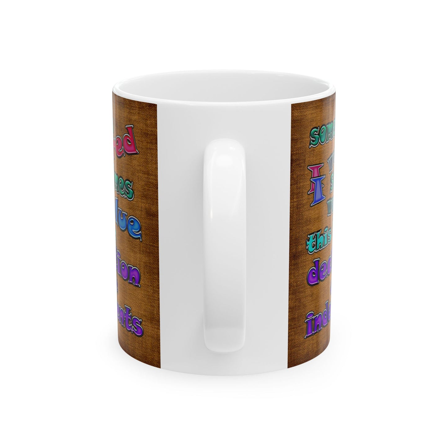 declaration of the independents - White Mug (brown papyrus)