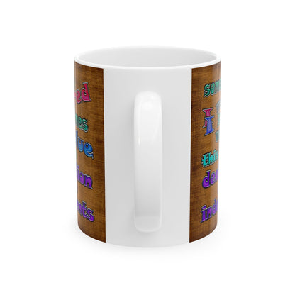 declaration of the independents - White Mug (brown papyrus)
