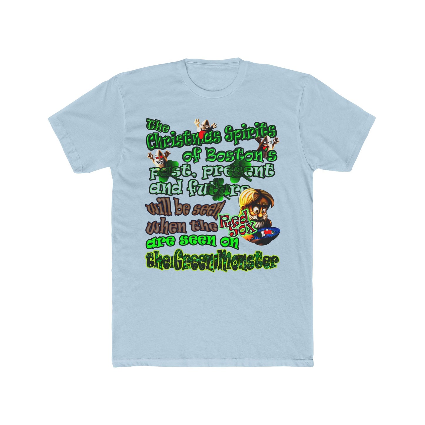 christmas spirits of boston - Men's Cotton Crew Tee