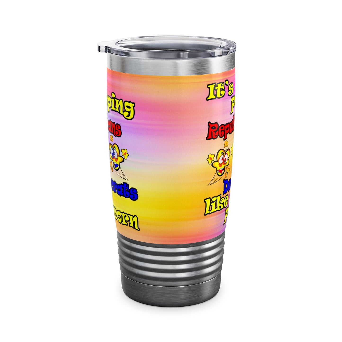 popping like popcorn - Ringneck Tumbler, 20oz (color blur)