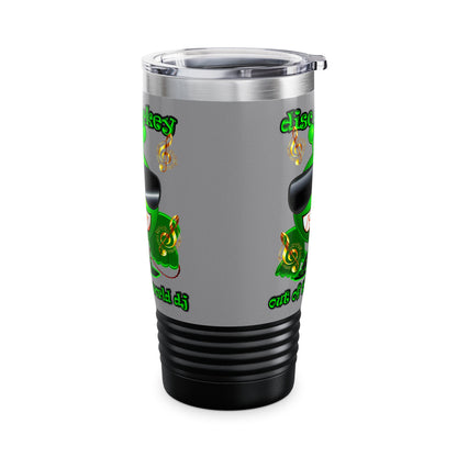 disc jockey - Ringneck Tumbler, 20oz (grey)