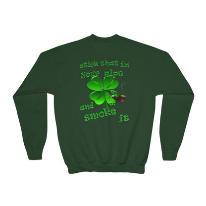 celtics logo - Youth Crewneck Sweatshirt