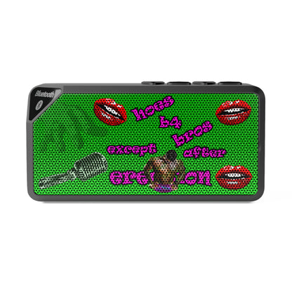 hoes b4 bros - Jabba Bluetooth Speaker (logo green)