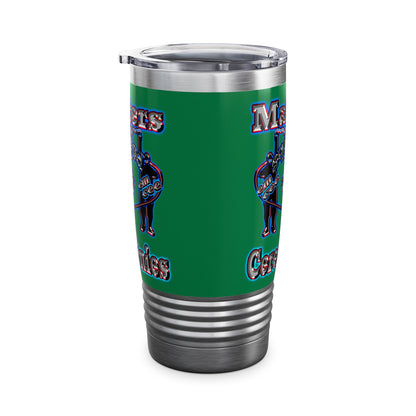 em cee squared - Ringneck Tumbler, 20oz (dark green)