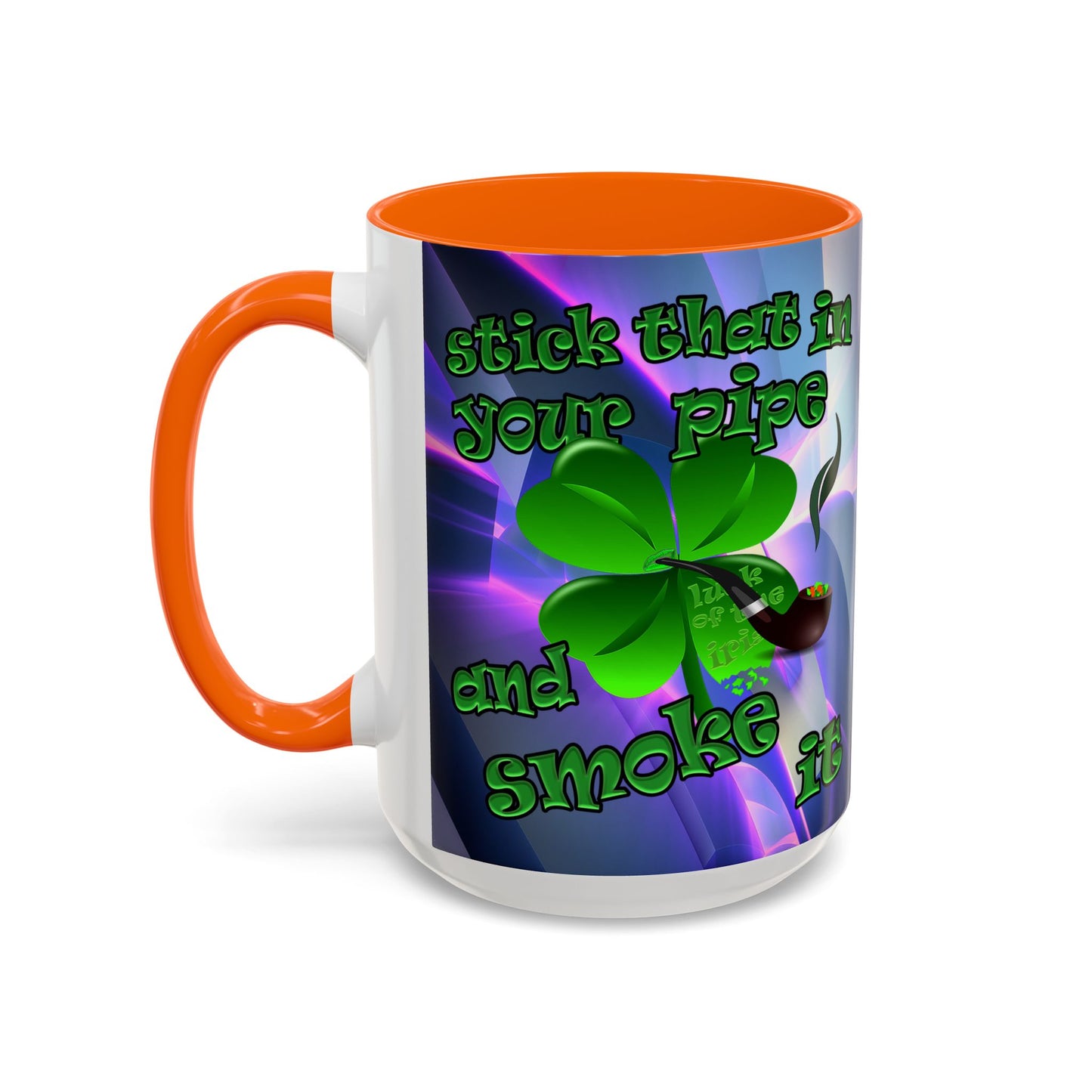 celtics logo - Accent Mug (grey-pink wave)