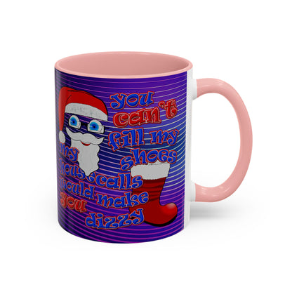 santa's shoes - Accent Mug (purple wave)