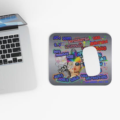 drop the beat - Mouse Pad (Rectangle) (brushed nickel)