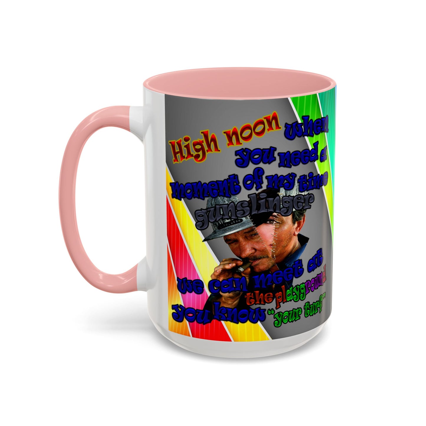 high noon - Accent Mug (rainbow split)