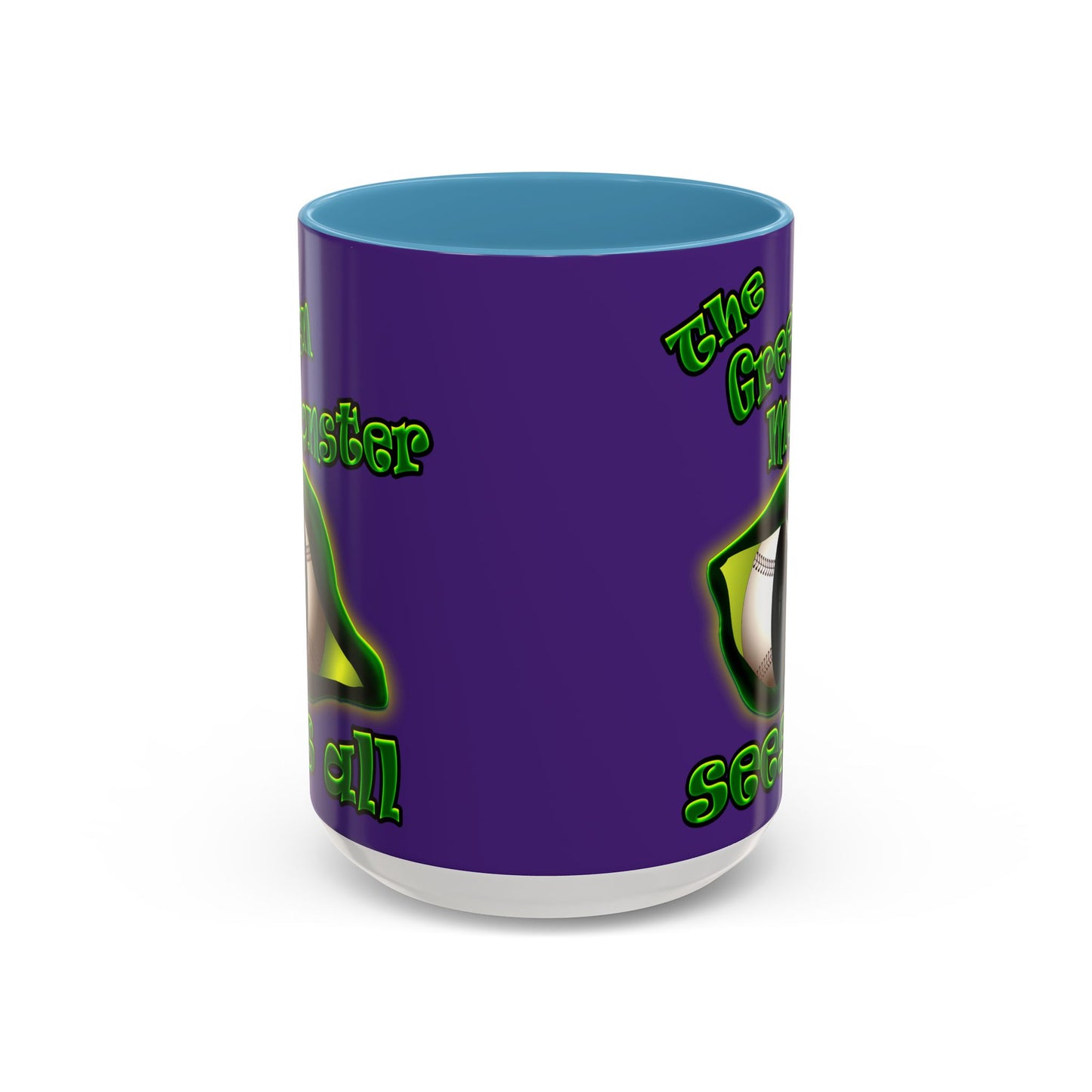 green monster - Accent Mug (purple)