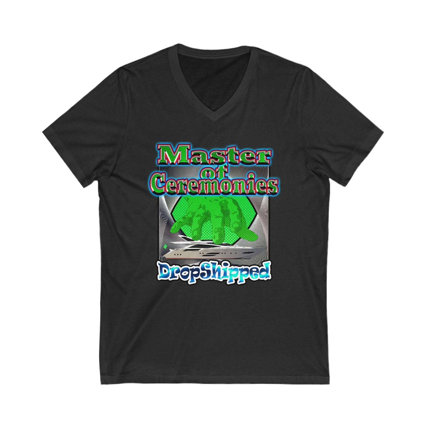 logo - Unisex Jersey Short Sleeve V-Neck Tee