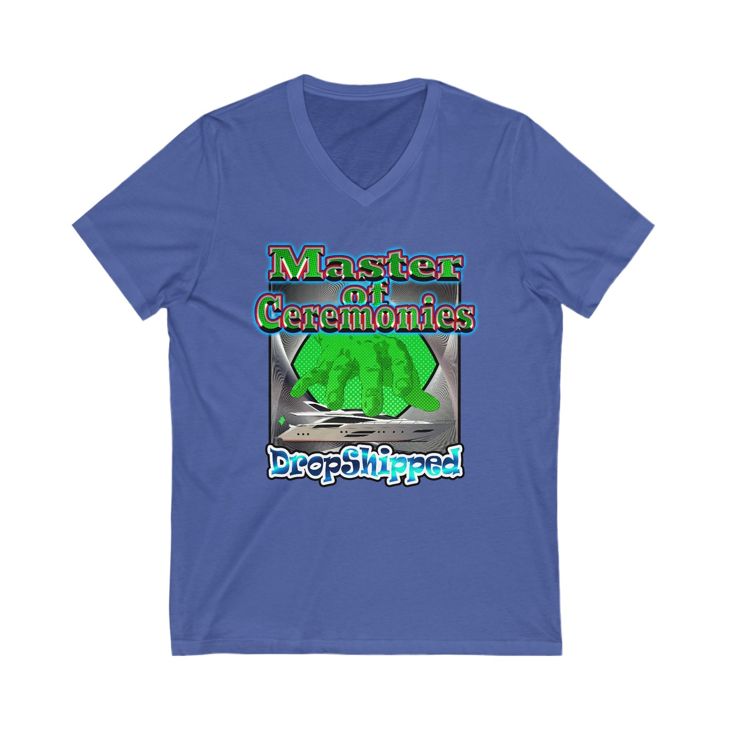 logo - Unisex Jersey Short Sleeve V-Neck Tee