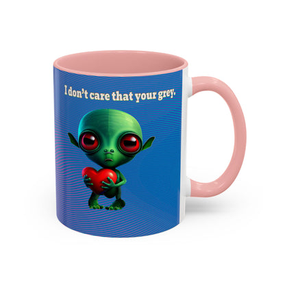 I don't care that your grey - Accent Mug (light blue-purple wave)