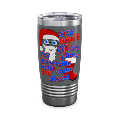 santa's shoes - Ringneck Tumbler, 20oz (dark grey)