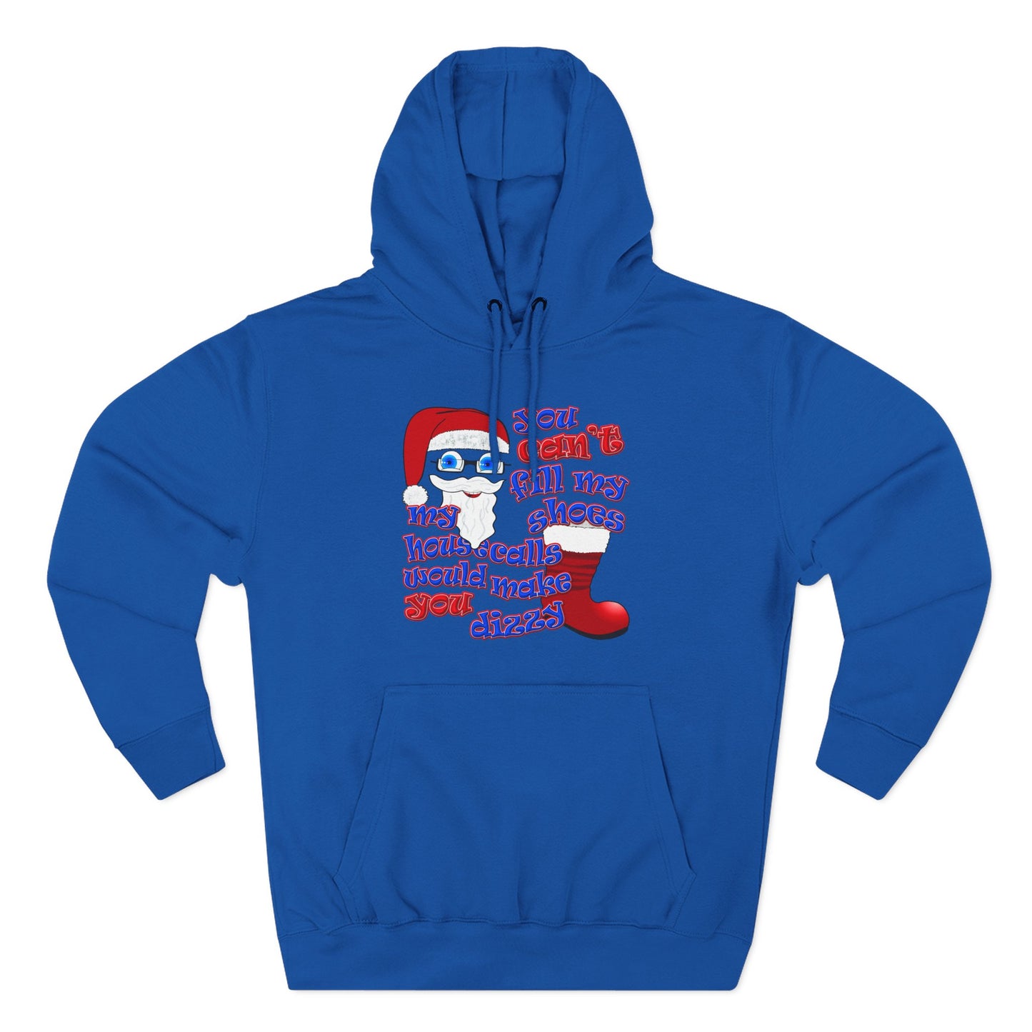 santa's shoes - Three-Panel Fleece Hoodie