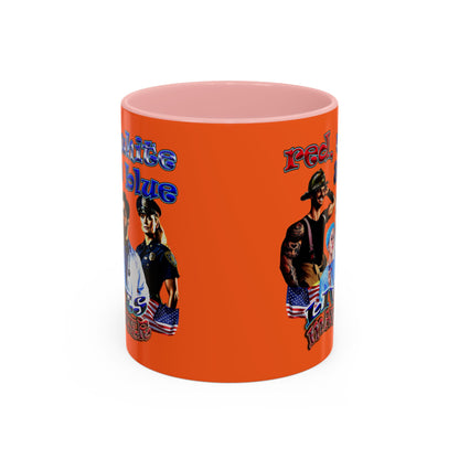 rw&b lives matter - Accent Mug (orange)