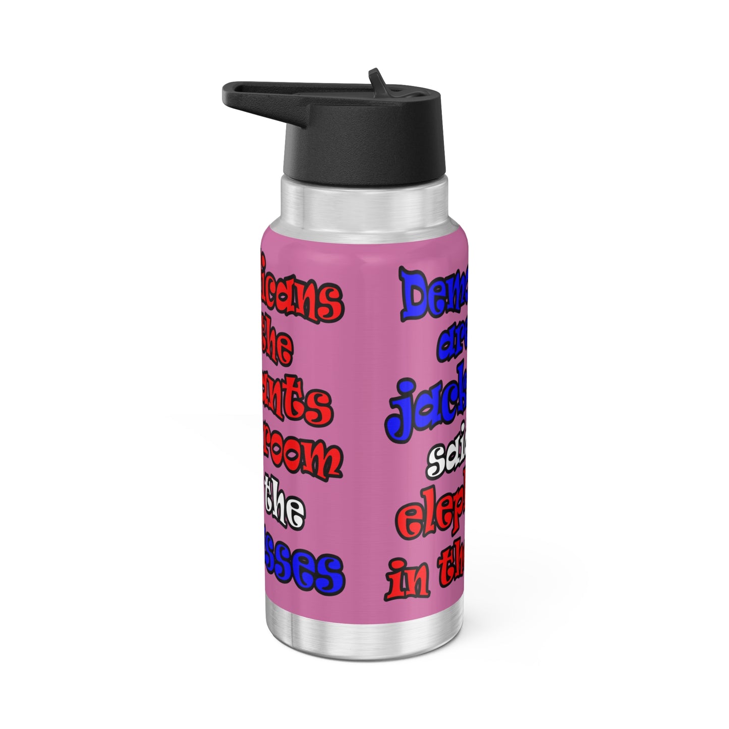 donkeys and elephants - Gator Tumbler, 32oz (light pink)