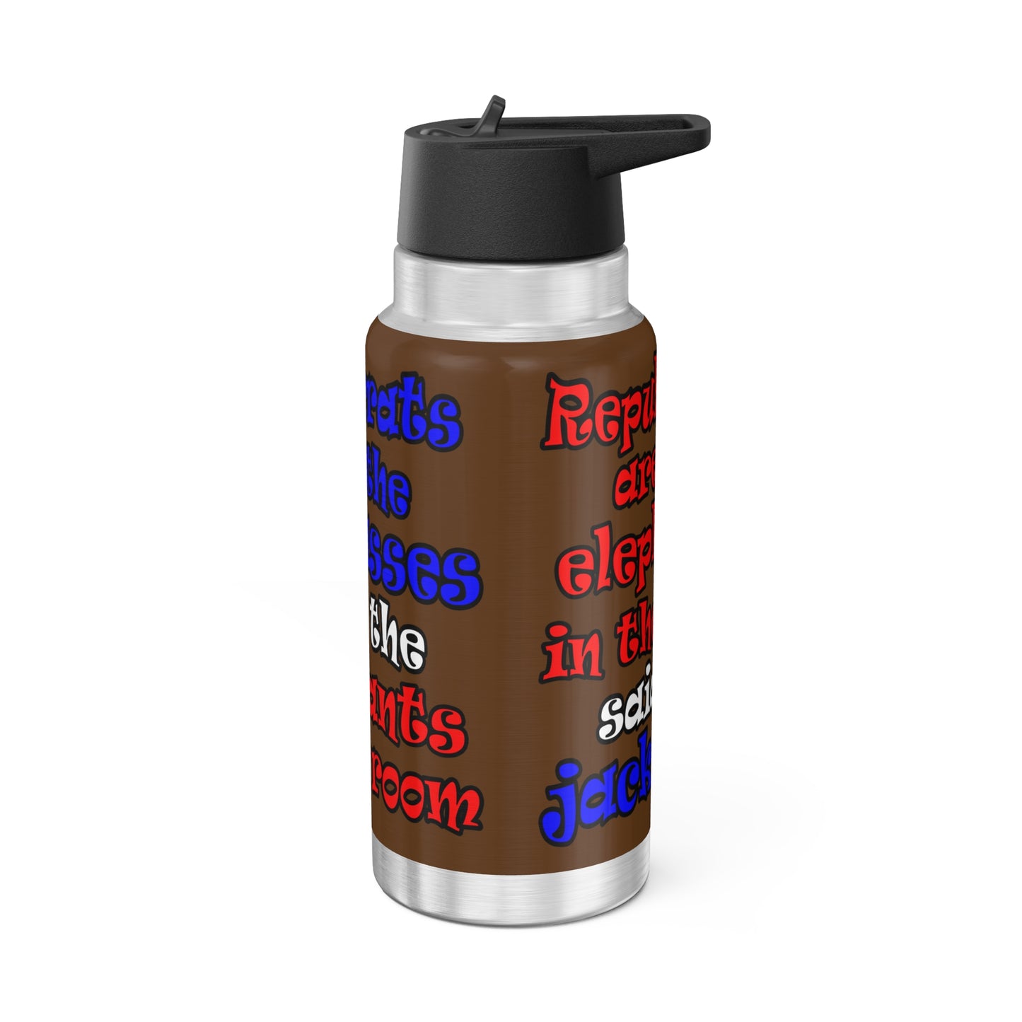 donkeys and elephants - Gator Tumbler, 32oz (brown)
