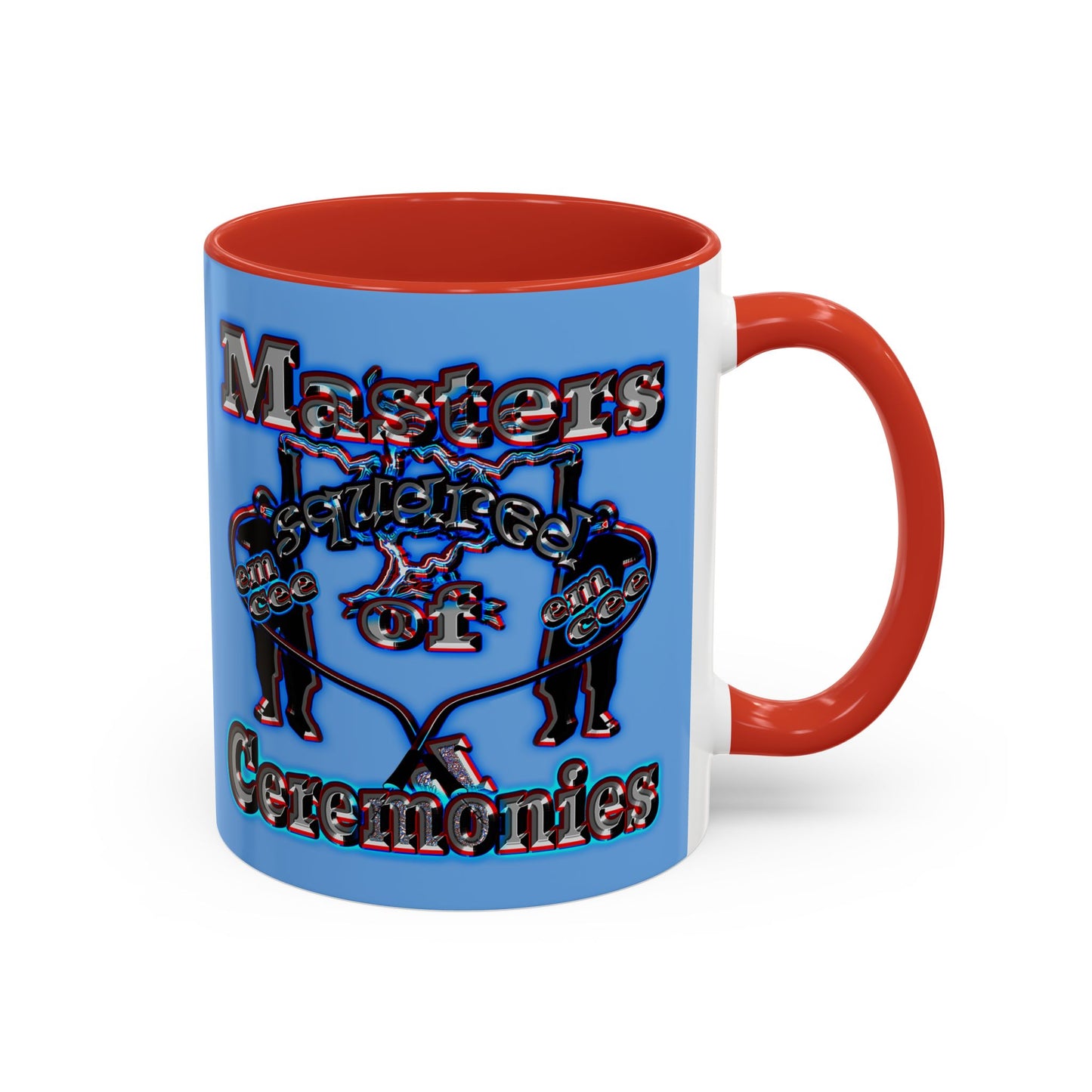 em cee squared - Accent Mug (light blue)