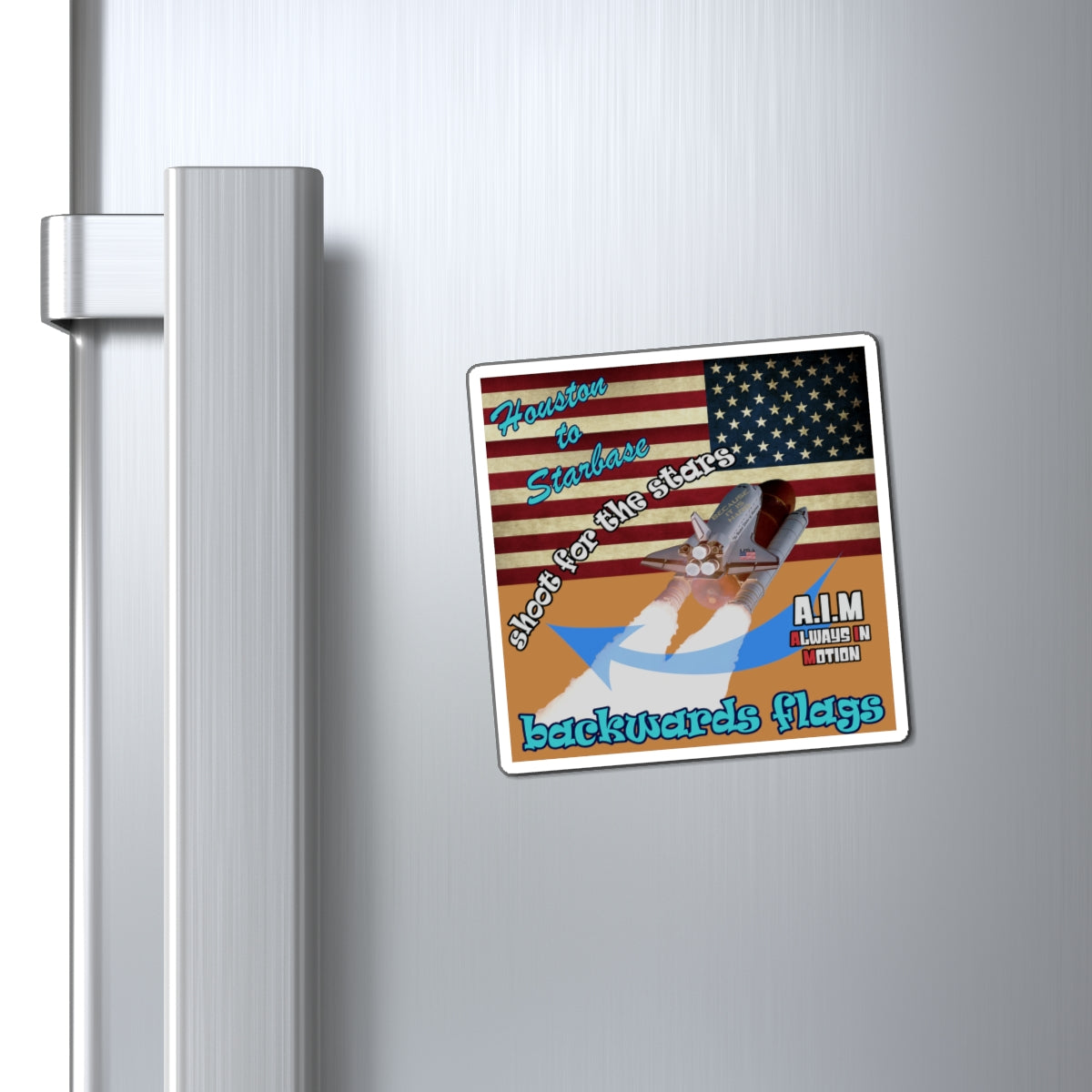 shoot for the stars - Magnets - (light brown)