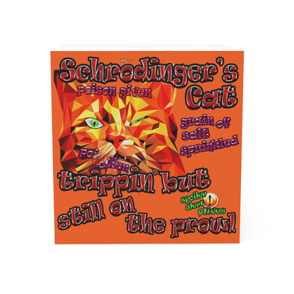 schrodinger's cat - note cube (orange)