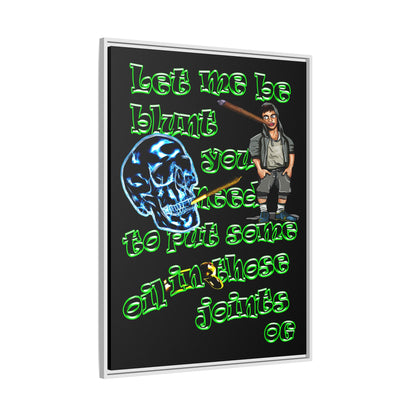 og - framed canvas art (black)